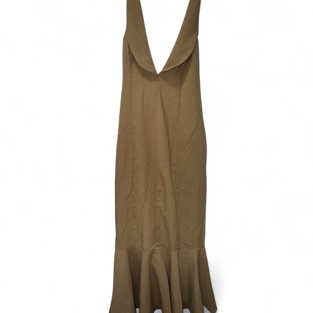 ASOS size 6 halter tan colored dress